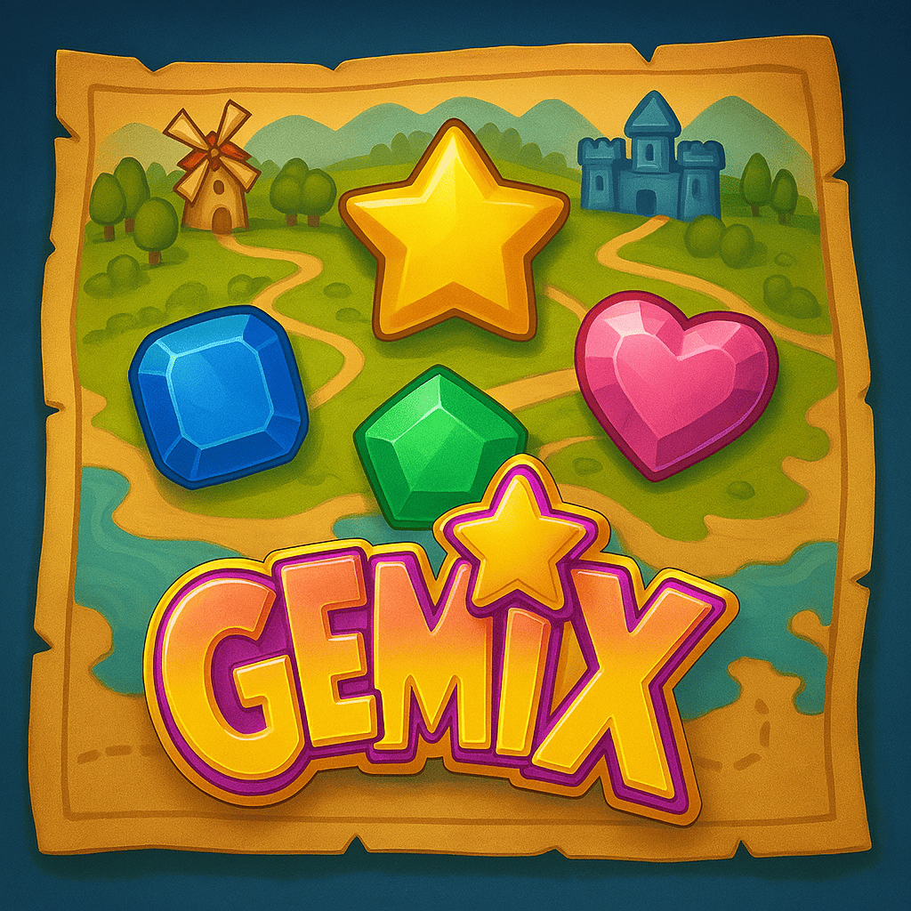 Gemix: Peta Ajaib Dengan Pola Simbol Hadiah Bertingkat